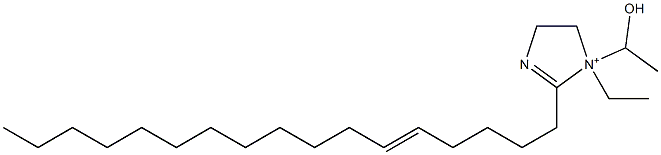 1-Ethyl-2-(5-heptadecenyl)-1-(1-hydroxyethyl)-2-imidazoline-1-ium 구조식 이미지