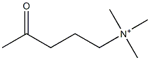 4-Oxopentyltrimethylaminium 구조식 이미지