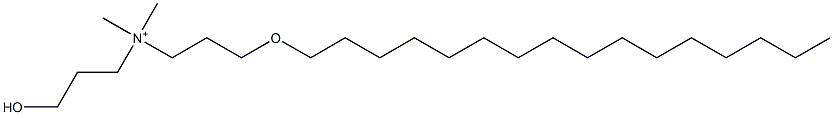 N-(3-Hydroxypropyl)-N,N-dimethyl-3-hexadecyloxypropan-1-aminium Structure