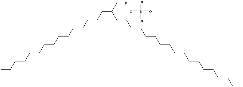 Sulfuric acid 2-pentadecylicosyl=potassium salt 구조식 이미지