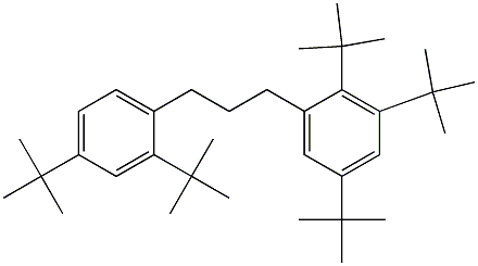 1-(2,3,5-Tri-tert-butylphenyl)-3-(2,4-di-tert-butylphenyl)propane Structure