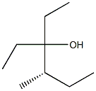 [S,(-)]-3-Ethyl-4-methyl-3-hexanol 구조식 이미지