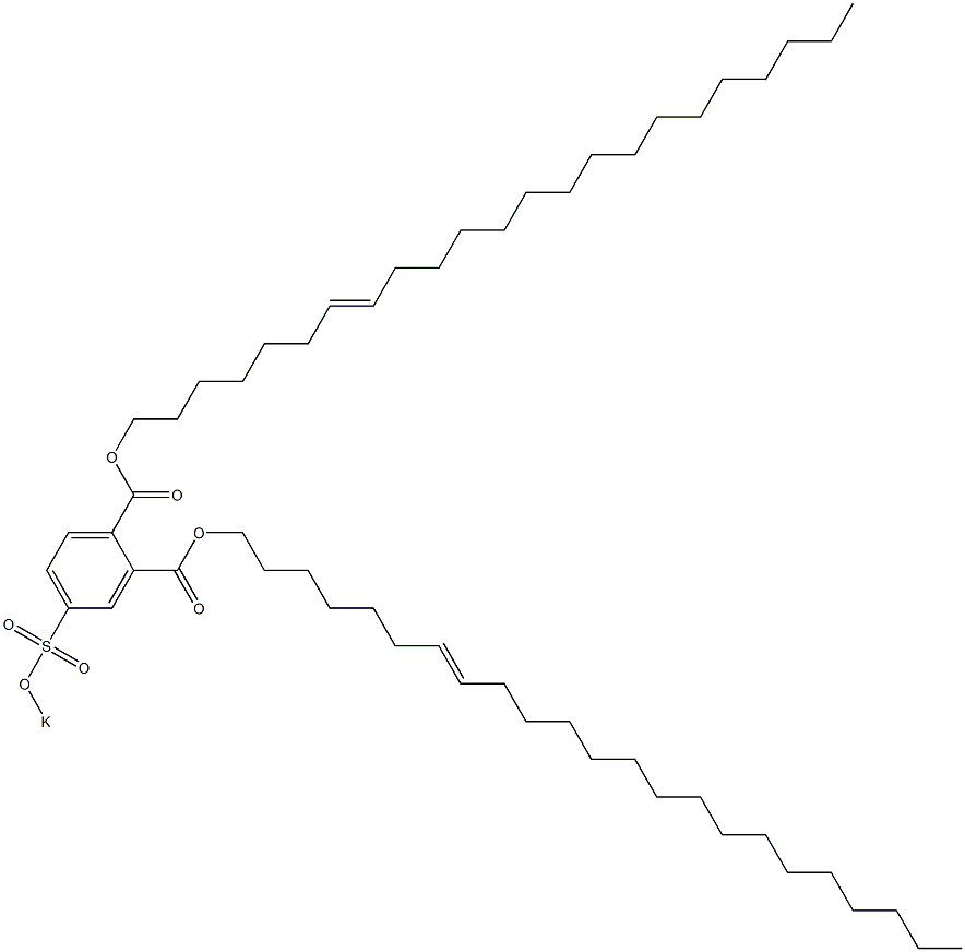 4-(Potassiosulfo)phthalic acid di(7-tricosenyl) ester Structure