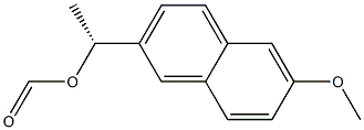 Formic acid [(R)-1-[6-methoxy-2-naphtyl]ethyl] ester 구조식 이미지