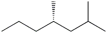 [S,(+)]-2,4-Dimethylheptane Structure