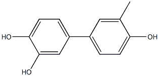 3'-Methyl-1,1'-biphenyl-3,4,4'-triol 구조식 이미지