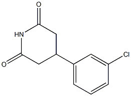 4-(m-Chlorophenyl)piperidine-2,6-dione 구조식 이미지