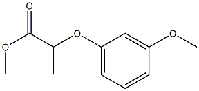 2-(3-Methoxyphenoxy)propanoic acid methyl ester 구조식 이미지