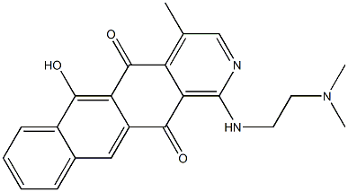 1-[[2-(Dimethylamino)ethyl]amino]-4-methyl-6-hydroxynaphth[2,3-g]isoquinoline-5,12-dione 구조식 이미지