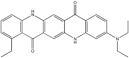 3-(Diethylamino)-8-ethyl-5,12-dihydroquino[2,3-b]acridine-7,14-dione Structure