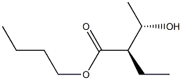 (2R,3S)-2-Ethyl-3-hydroxybutyric acid butyl ester Structure