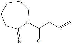 4,5,6,7-Tetrahydro-1-(3-butenoyl)-1H-azepine-2(3H)-thione 구조식 이미지