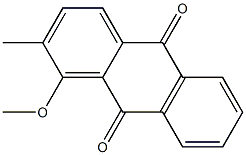 1-Methoxy-2-methylanthracene-9,10-dione Structure