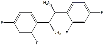 (1R,2R)-1,2-Bis(2,4-difluorophenyl)ethane-1,2-diamine 구조식 이미지