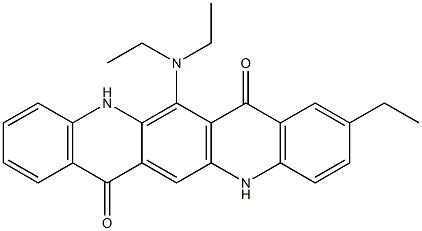 6-(Diethylamino)-9-ethyl-5,12-dihydroquino[2,3-b]acridine-7,14-dione Structure