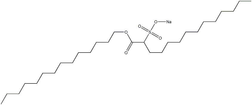 2-(Sodiosulfo)tetradecanoic acid tetradecyl ester 구조식 이미지