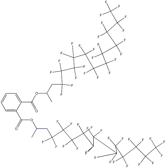 Phthalic acid di[2-(pentacosafluorododecyl)-1-methylethyl] ester Structure