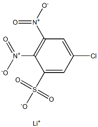 5-Chloro-2,3-dinitrobenzenesulfonic acid lithium salt Structure