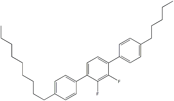 4-Pentyl-4''-nonyl-2',3'-difluoro-1,1':4',1''-terbenzene 구조식 이미지