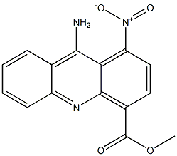 9-Amino-1-nitroacridine-4-carboxylic acid methyl ester 구조식 이미지