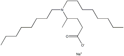 4-(Dioctylamino)valeric acid sodium salt Structure