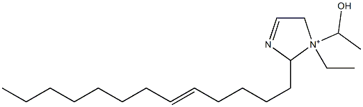 1-Ethyl-1-(1-hydroxyethyl)-2-(5-tridecenyl)-3-imidazoline-1-ium 구조식 이미지