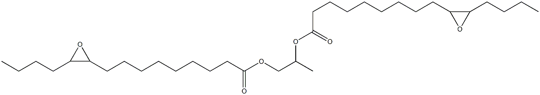 Bis(10,11-epoxypentadecanoic acid)1,2-propanediyl ester Structure