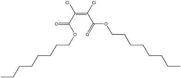 Dichloromaleic acid dioctyl ester Structure
