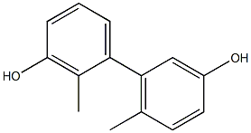 2,6'-Dimethyl-1,1'-biphenyl-3,3'-diol 구조식 이미지