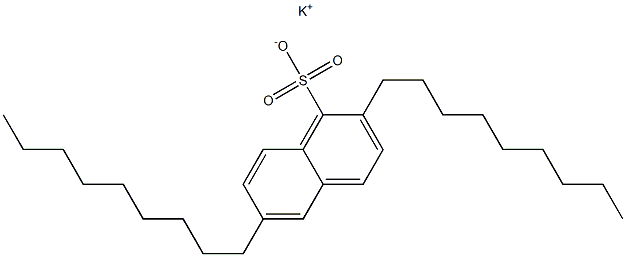 2,6-Dinonyl-1-naphthalenesulfonic acid potassium salt Structure