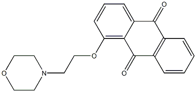 1-(2-Morpholinoethoxy)anthraquinone 구조식 이미지