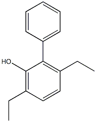 2-Phenyl-3,6-diethylphenol 구조식 이미지