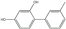 4-(3-Methylphenyl)benzene-1,3-diol 구조식 이미지