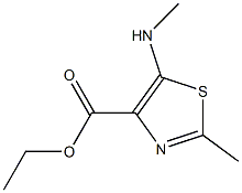 2-Methyl-5-methylaminothiazole-4-carboxylic acid ethyl ester Structure