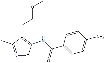 N-[4-(2-Methoxyethyl)-3-methyl-5-isoxazolyl]-4-aminobenzamide Structure