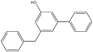 3-Phenyl-5-benzylphenol 구조식 이미지