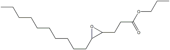 4,5-Epoxypentadecanoic acid propyl ester 구조식 이미지