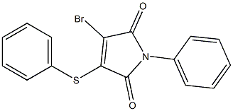 1-Phenyl-3-phenylthio-4-bromo-1H-pyrrole-2,5-dione 구조식 이미지