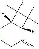 (1R,6S)-7,7,8,8-Tetramethylbicyclo[4.2.0]octan-2-one 구조식 이미지