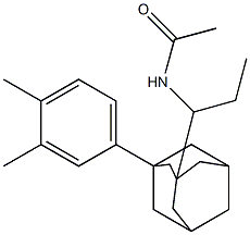 1-(3,4-Dimethylphenyl)-3-(1-(acetylamino)propyl)adamantane Structure