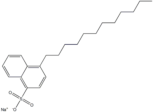 4-Dodecyl-1-naphthalenesulfonic acid sodium salt Structure