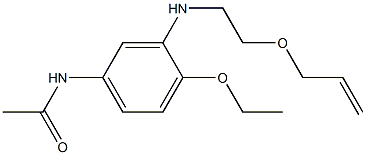 3'-(2-Allyloxyethylamino)-4'-ethoxyacetanilide 구조식 이미지
