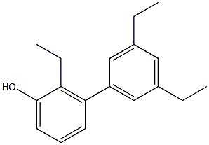 2-Ethyl-3-(3,5-diethylphenyl)phenol 구조식 이미지