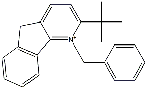 2-tert-Butyl-1-benzyl-5H-indeno[1,2-b]pyridin-1-ium 구조식 이미지