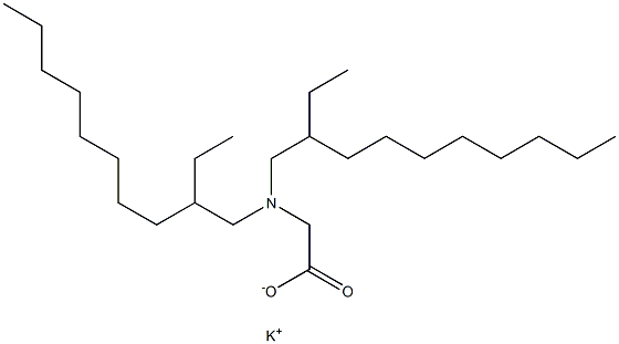 N,N-Bis(2-ethyldecyl)aminoacetic acid potassium salt 구조식 이미지