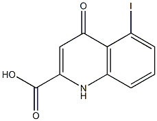 5-Iodo-1,4-dihydro-4-oxoquinoline-2-carboxylic acid 구조식 이미지