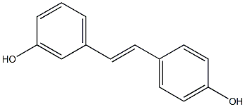 (E)-Stilbene-3,4'-diol 구조식 이미지