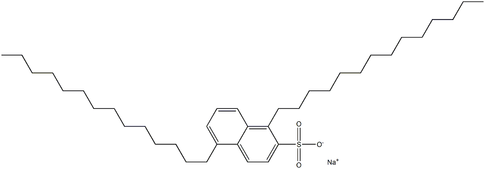 1,5-Ditetradecyl-2-naphthalenesulfonic acid sodium salt 구조식 이미지