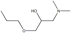 1-Dimethylamino-3-propoxy-2-propanol 구조식 이미지