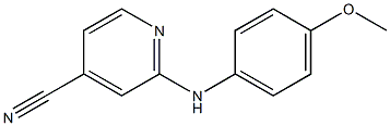 2-(4-Methoxyphenylamino)pyridine-4-carbonitrile 구조식 이미지